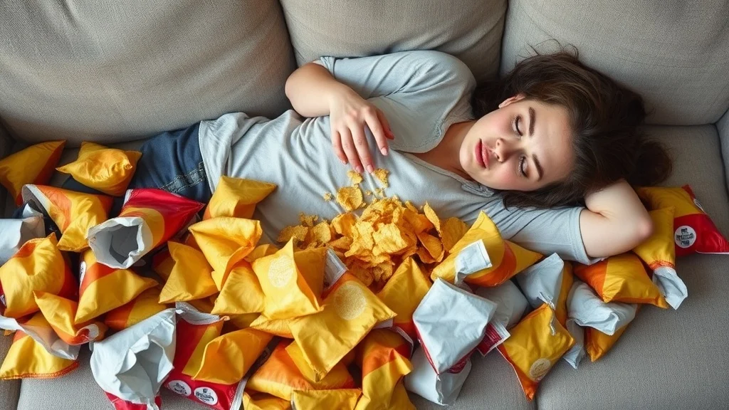 Dream symbol: packets of chips: symbolism: Overindulgence and Addiction
