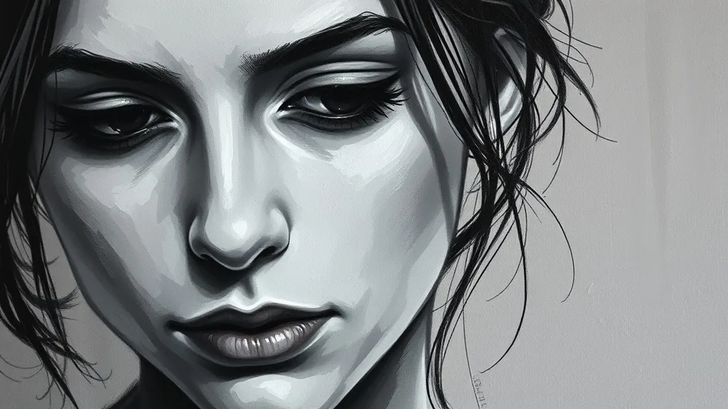 Dream symbol: painting her: scenarios: Dream About Painting Her in Monochrome