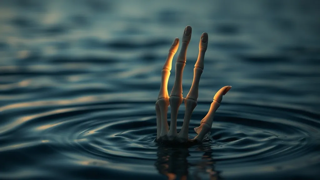 Dream symbol: paper skeleton hand: scenarios: Dream About a Paper Skeleton Hand Emerging from Water