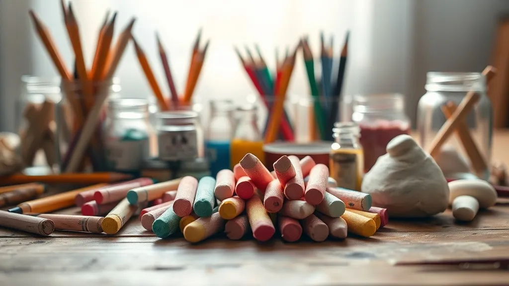 Dream symbol: pastel colored chalk: scenarios: Dreaming of pastel chalk mixed with other art supplies