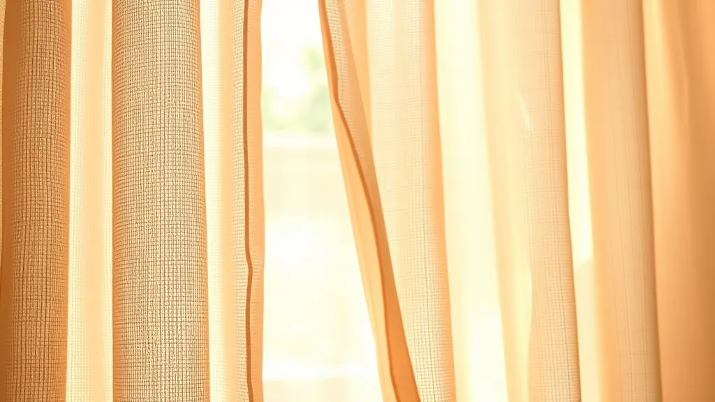 Dream symbol: peach coloured net curtains: symbolism: Dreams of Unveiling and Revelation