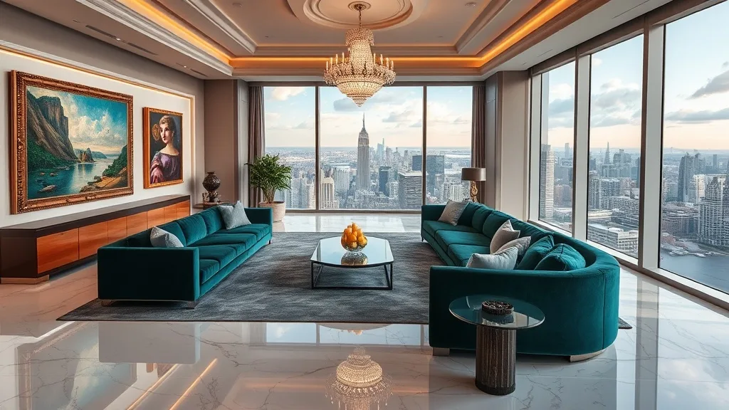 Dream symbol: penthouse room: scenarios: Dream of a Penthouse Room Filled with Luxury