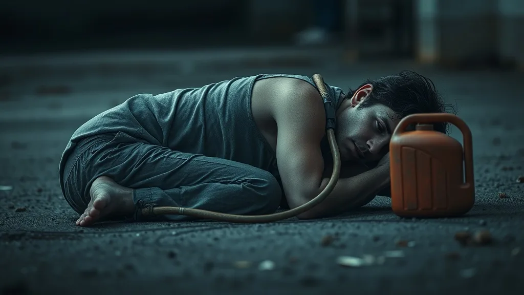 Dream symbol: petrol hose: scenarios: Dream of petrol hose being used to commit suicide