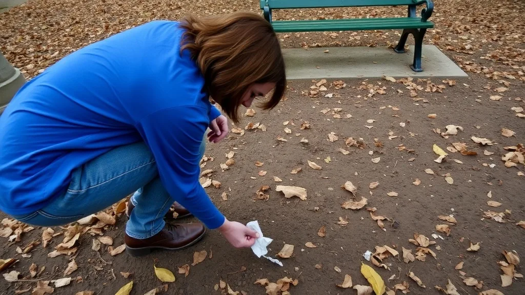 Dream symbol: picking up: scenarios: Dream about picking up litter