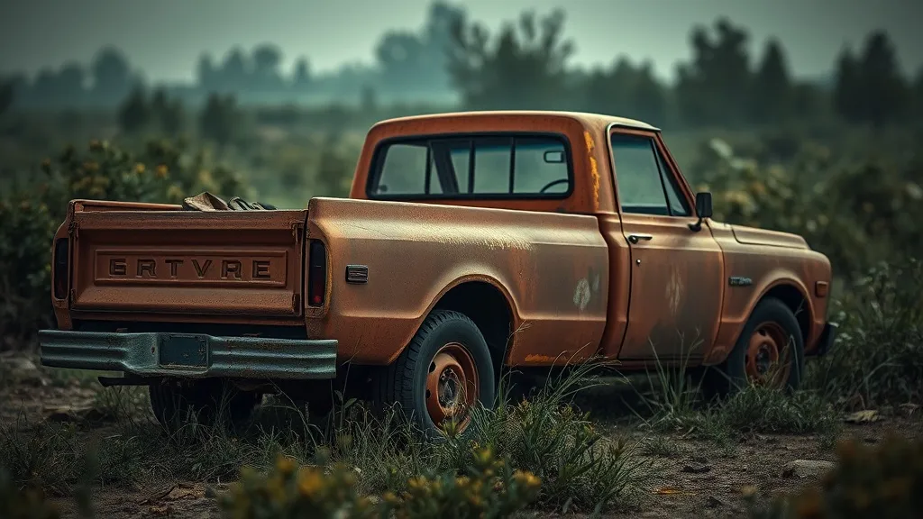 Dream symbol: pick up truck: scenarios: Dreaming of a Rusty Old Pick-Up Truck