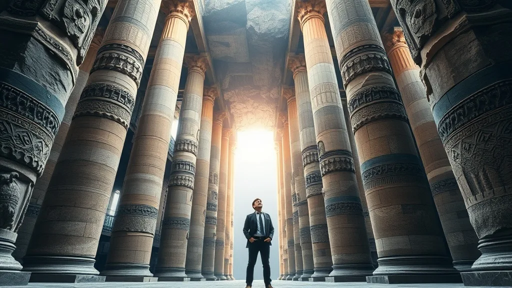 Dream symbol: underground pillars: symbolism: Vertical Growth and Expansion