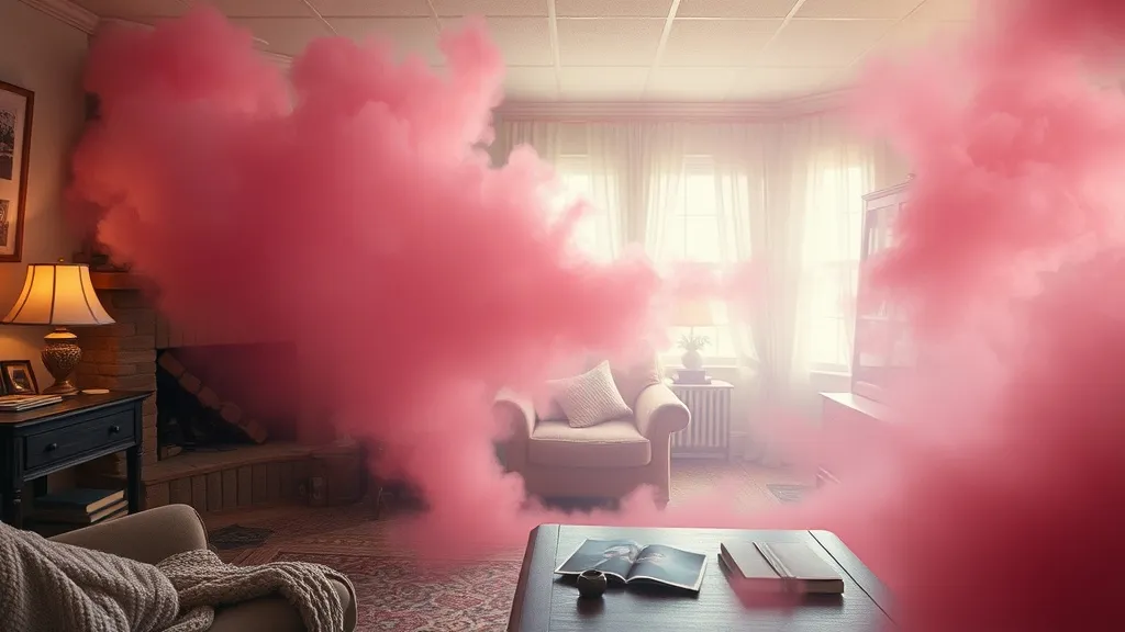 Dream symbol: pink accident-like stuff: scenarios: Dream About Pink Destruction in a Familiar Place