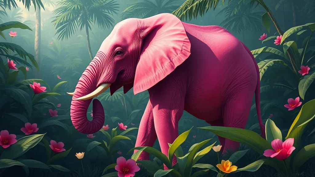 Dream symbol: pink elephants: scenarios: Dreaming About a Pink Elephant in the Wild: Connection to Nature and Untamed Spirit