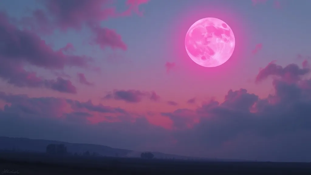 Dream symbol: pink moon: symbolism: Illusions and Deceptive Appearances