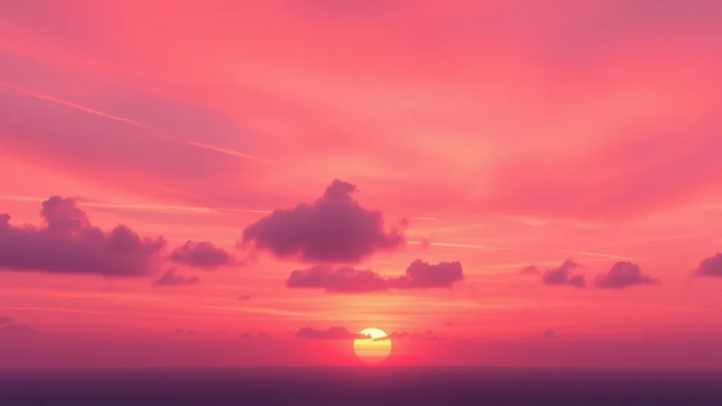 Dream symbol: pink and purple colors: scenarios: Dream of a Pink and Purple Sunset