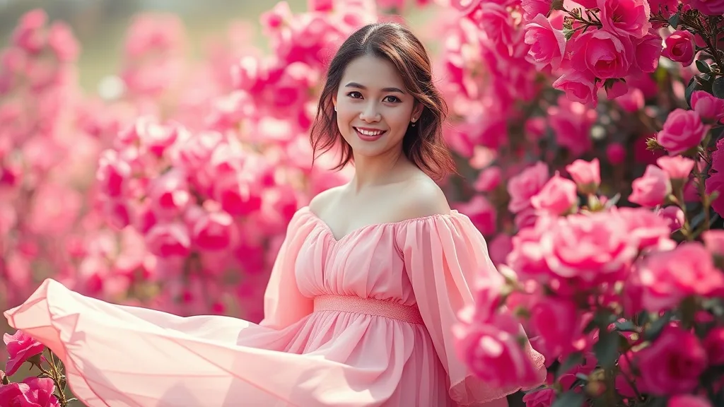 Dream symbol: pink and rose flowers: symbolism: Femininity and Grace