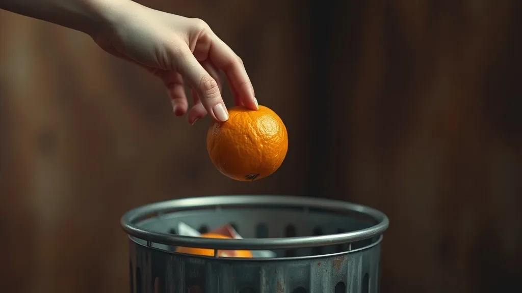 Dream symbol: popped orange: scenarios: Dreaming about Throwing Away a Popped Orange
