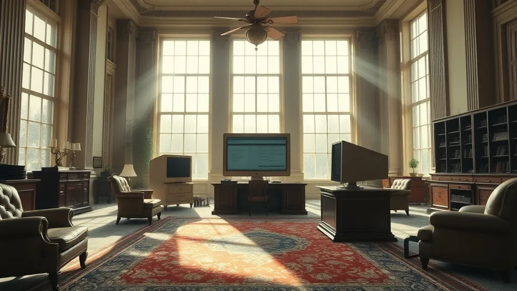 Dream symbol: posh office: scenarios: Dreaming about a Posh Office with Outdated Technology