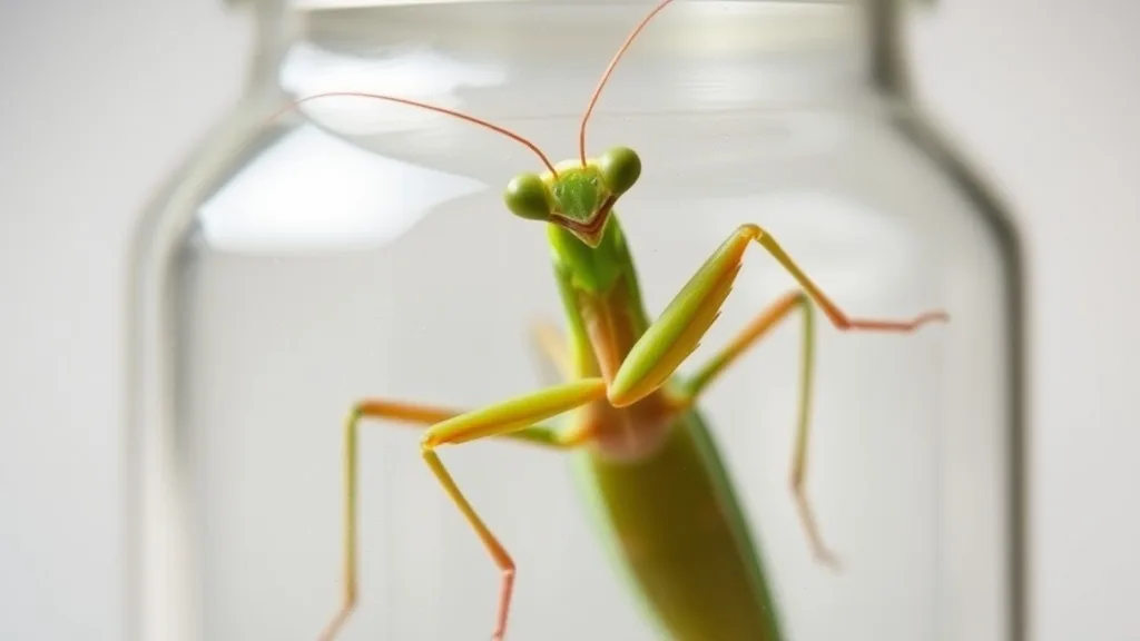Dream symbol: praying mantis: scenarios: Dream of a Praying Mantis in a Jar