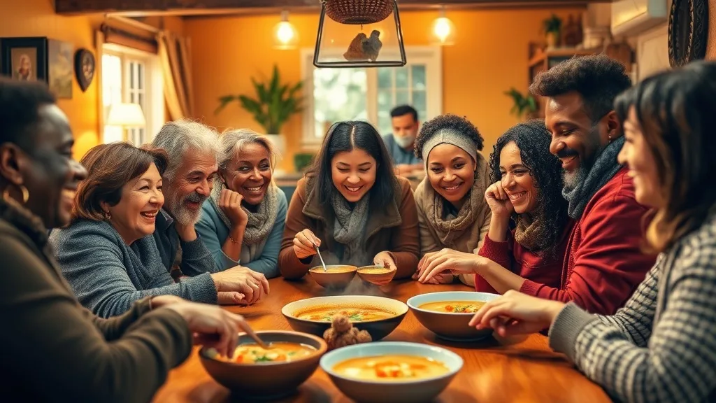 Dream symbol: prepared soup: demographics: People Who Are Socializing