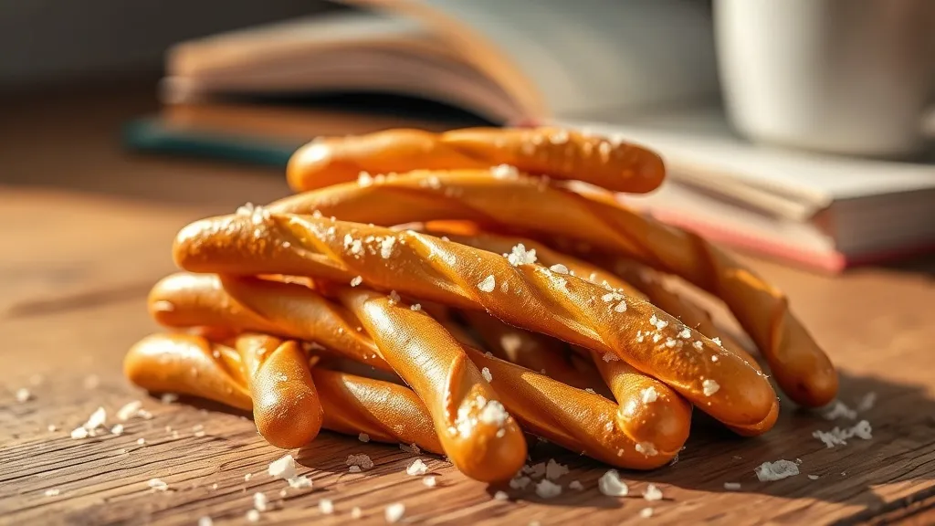 Dream symbol: pretzel rods: scenarios: Dream about Pretzel Rods with Salt