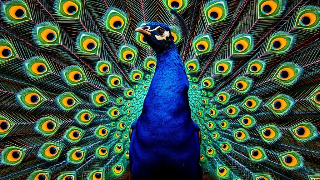 Dream symbol: pride: symbolism: Peacock with its feathers spread open