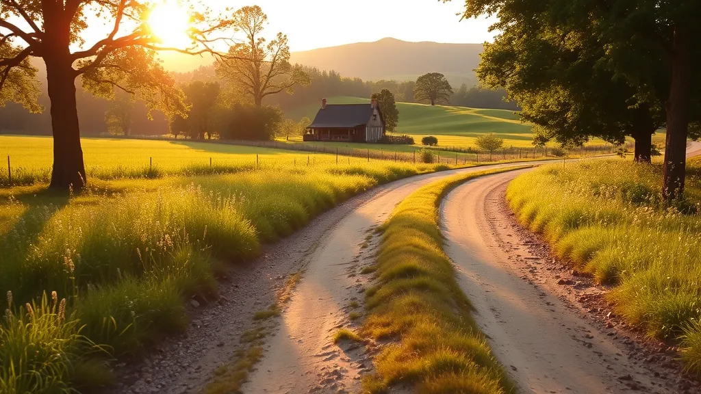 Dream symbol: private farm road: scenarios: Dream about Private Farm Road Split into Two Paths