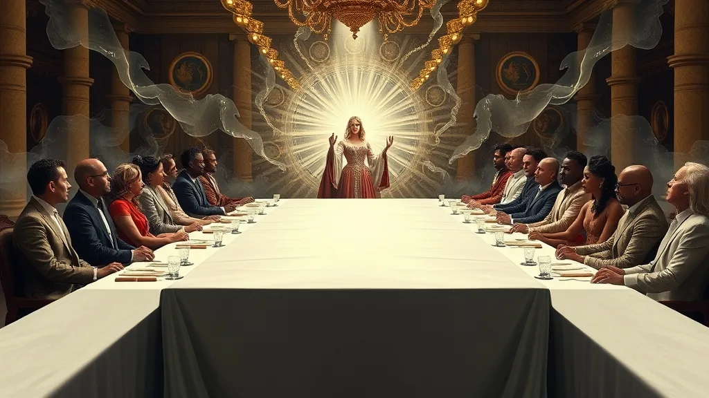 Dream symbol: public table: symbolism: Hierarchy and Power Dynamics