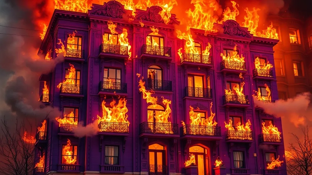 Dream symbol: purple apartment: scenarios: Dream of a Purple Apartment on Fire
