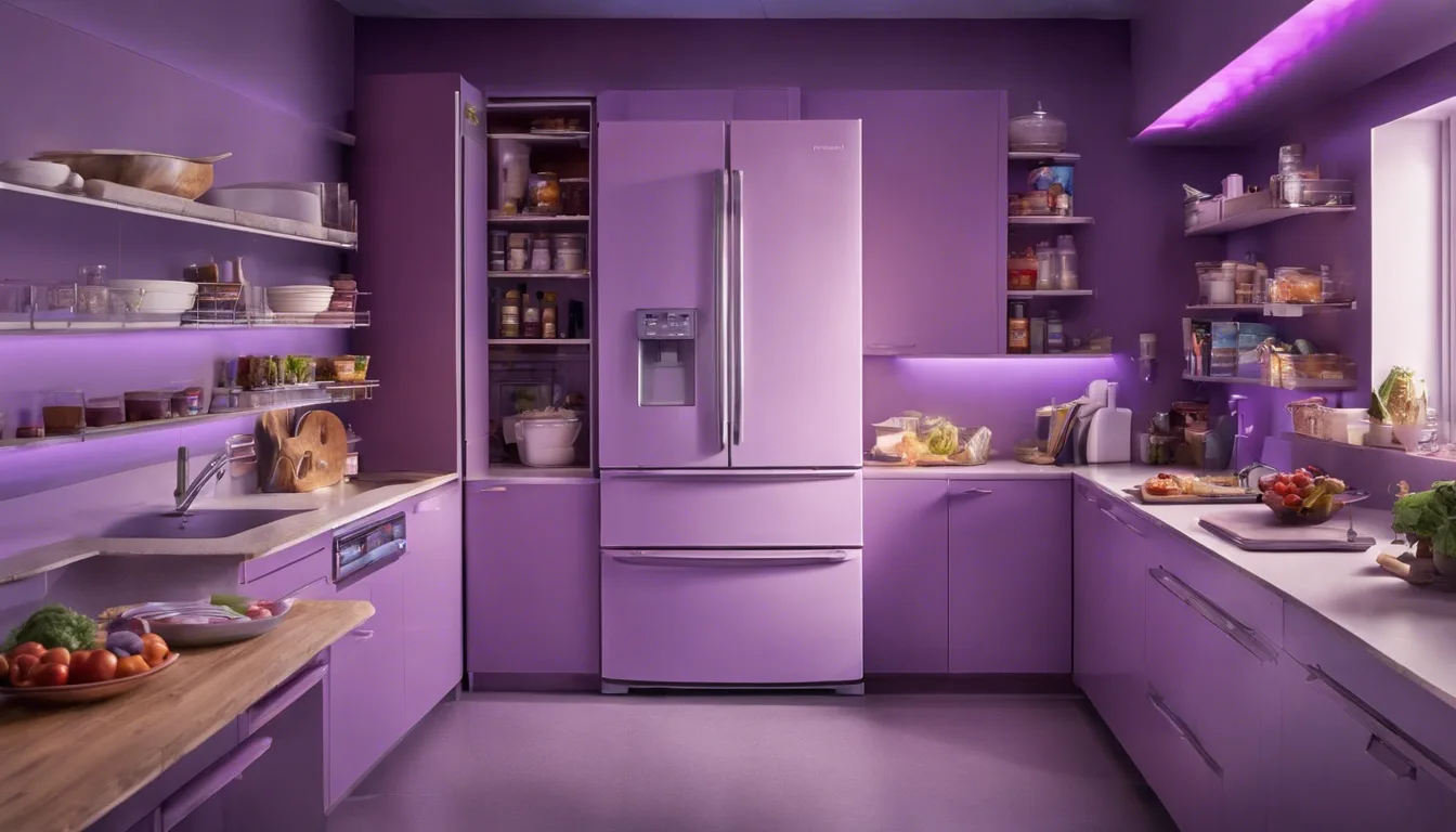 Purple Color Triple Door Refrigerator Dream Meaning and Interpretation