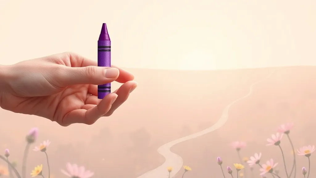Dream symbol: purple crayon: symbolism: Marking Your Path: Purpose and Direction