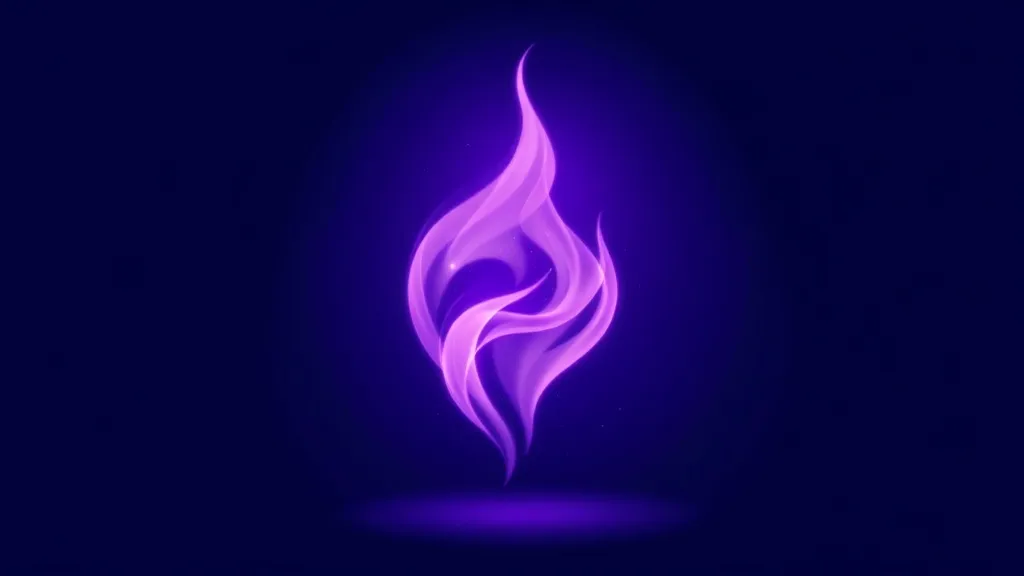 Dream symbol: purple flame: symbolism: Healing and Purification