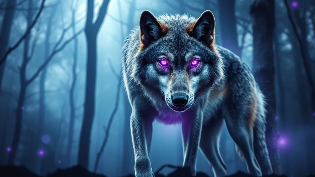 Dream symbol: purple glowing eyes: scenarios: Dream of Purple Glowing Eyes in an Animal