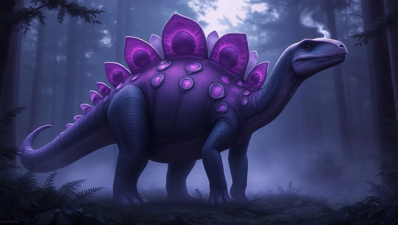 Dream symbol: purple stegosaurus: symbolism: Manifestation of Power Balanced with Gentleness Dream symbol: purple stegosaurus: symbolism: Manifestation of Power Balanced with Gentleness