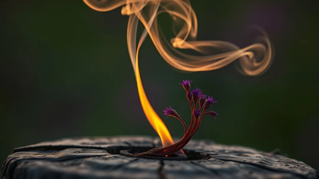 Dream symbol: purple weed: scenarios: Dream of Purple Weed Being Burned