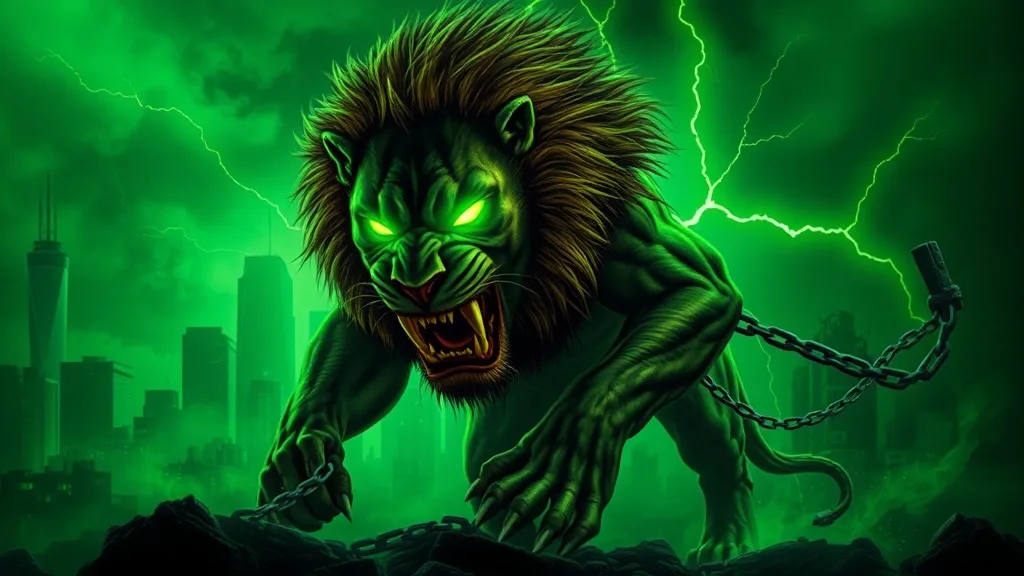 Dream symbol: radioactive lion: scenarios: Dream about radioactive lion escaped
