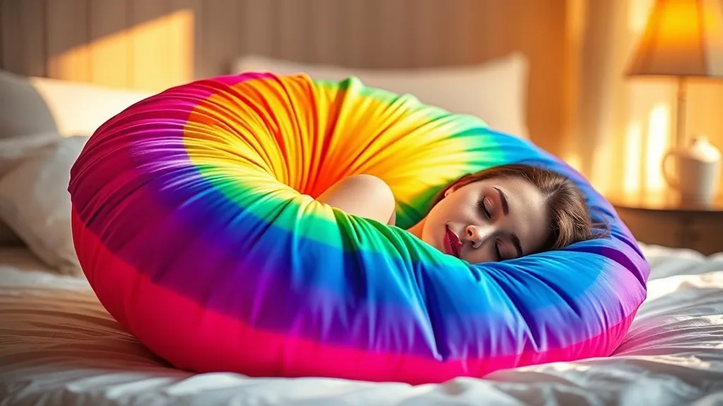 Dream symbol: rainbow colored pillow: scenarios: Dreaming of Rainbow Colored Pillow
