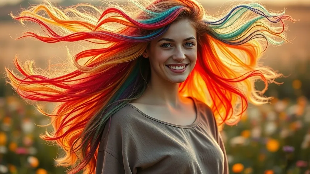 Dream symbol: rainbow hair: scenarios: Dreaming of Having Rainbow Hair: Manifestation of Hidden Talents and Abilities