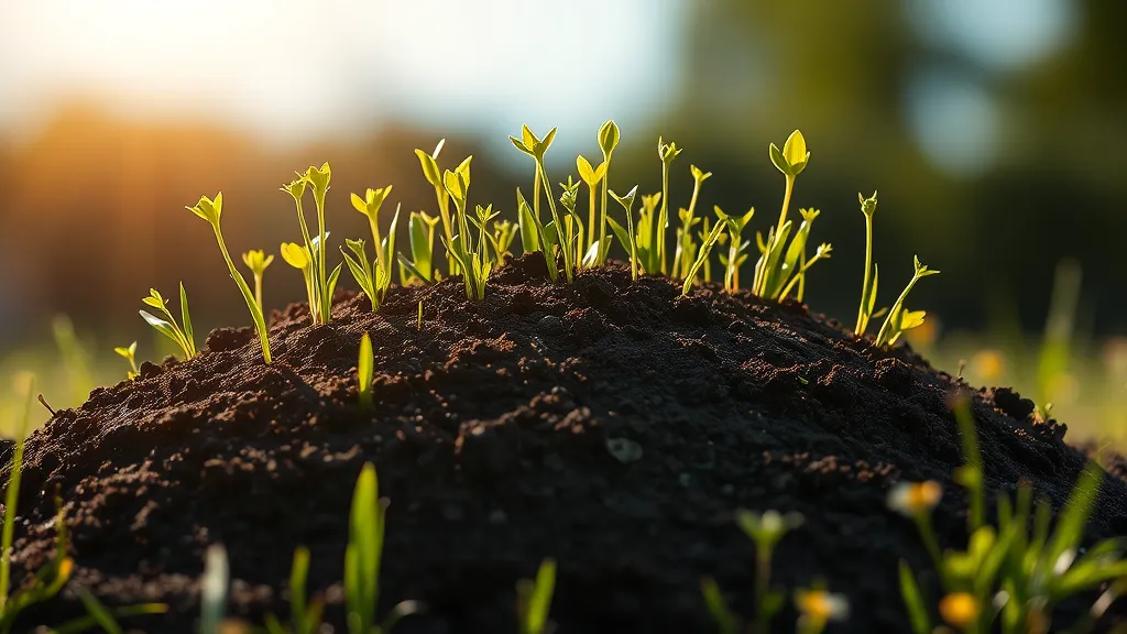 Dream symbol: raised piece of earth: scenarios: Dream of a Raised Piece of Earth with Plants Growing