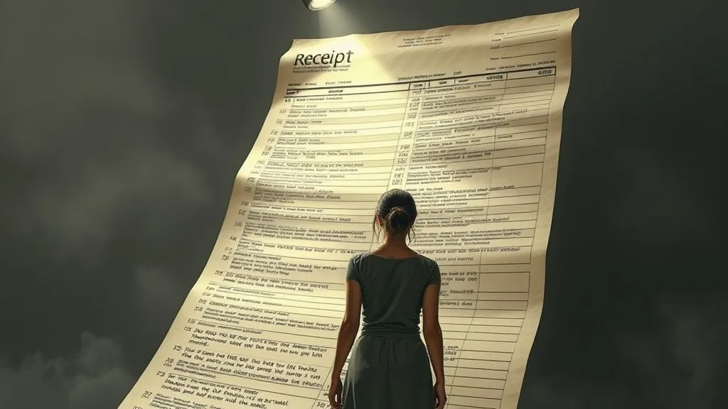 Dream symbol: receipt: symbolism: The Weight of Responsibility