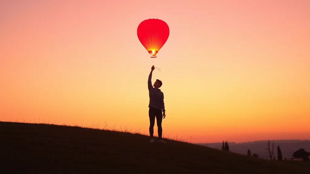 Dream symbol: red air balloon: scenarios: Dream of Releasing a Red Air Balloon