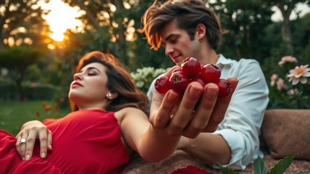 Dream symbol: red berries: symbolism: Passion and Romance