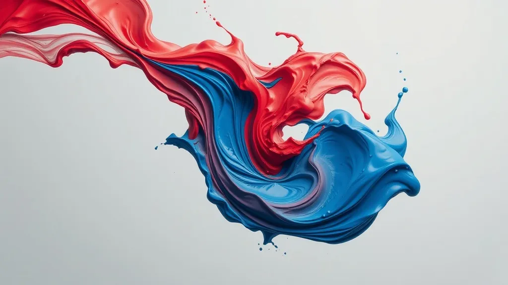 Red & Blue Paint Dream Symbolism