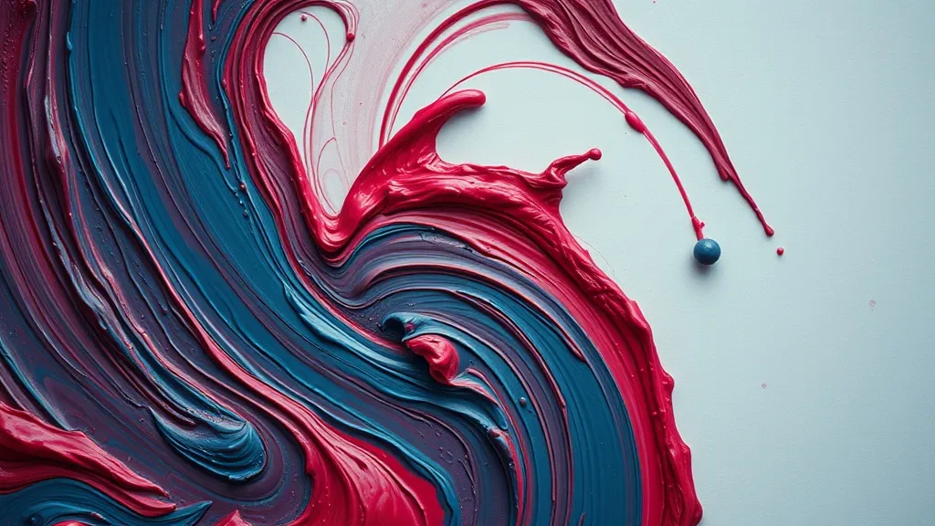 Dream symbol: red and blue paint: scenarios: Dream About  The Texture of Red and Blue Paint