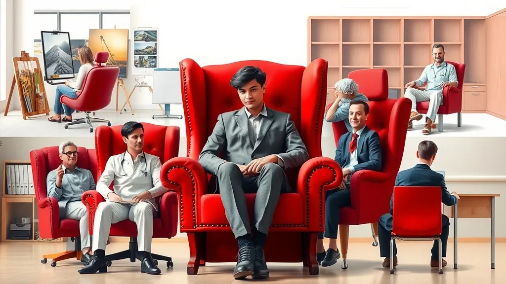 Dream symbol: red chair: demographics: People with Certain Occupations