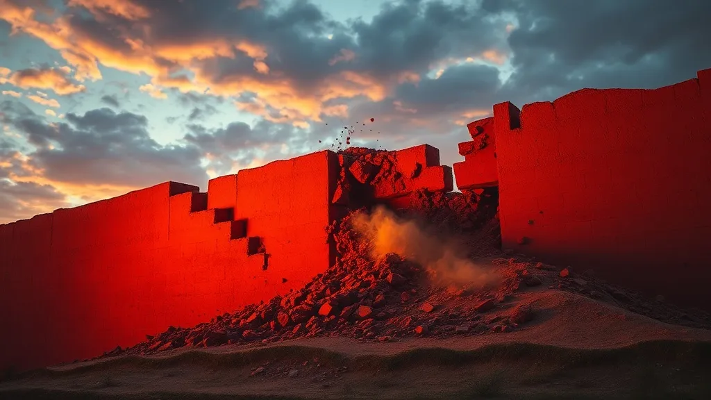 Dream symbol: red clay wall: scenarios: Dream About Red Clay Wall Collapsing