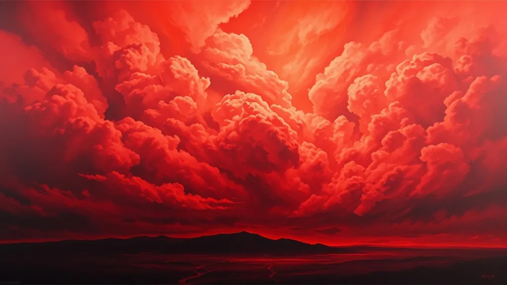 Dream symbol: red clouds: symbolism: Spiritual Awakening and Revelation