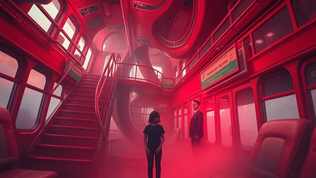 Dream symbol: red double decker bus: scenarios: Dream of getting lost on a red double decker bus