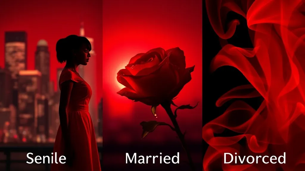 Dream symbol: redness: demographics: Red Dreams and Relationship Status: Single, Married, Divorced