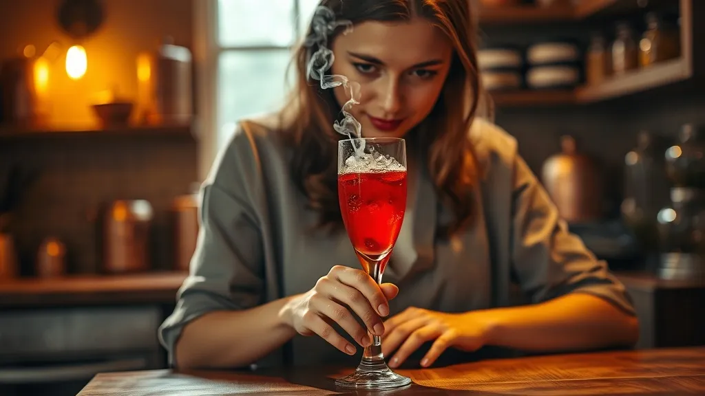 Dream symbol: red drink: scenarios: Dream of Making a Red Drink: Creation and Manifestation