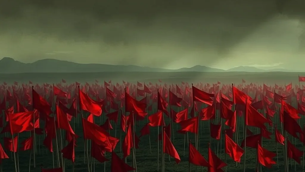 Dream symbol: red flags: scenarios: Dreaming of Multiple Red Flags