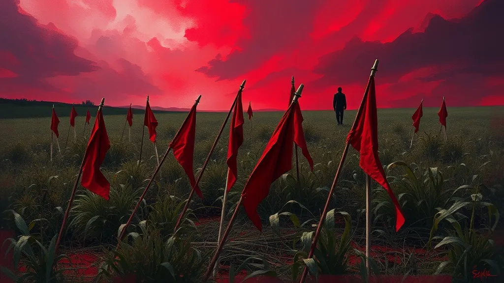 Dream symbol: red flags: symbolism: Urgent Need for Change and Action