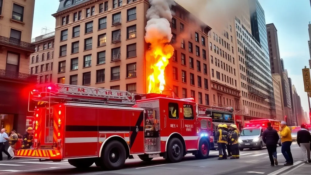 Dream symbol: red flashing lights: scenarios: Dream of Red Flashing Lights on a Fire Truck