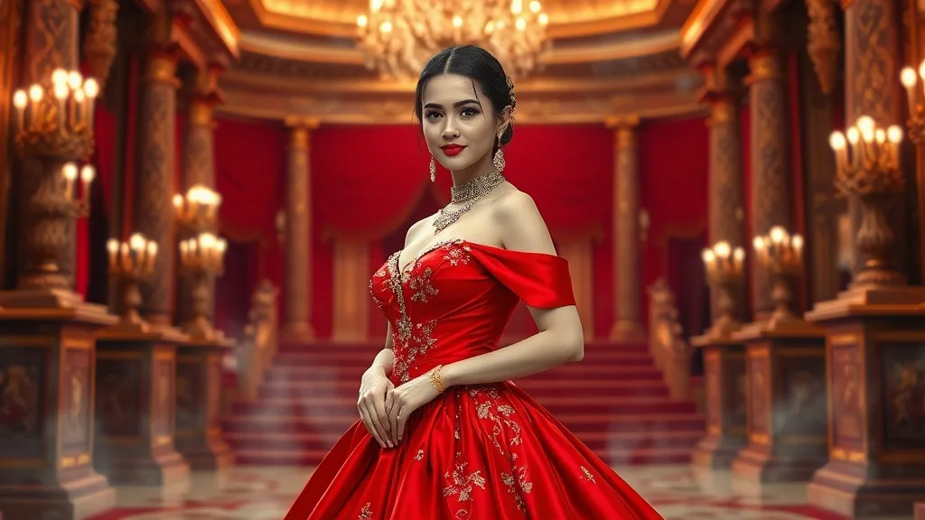 Dream symbol: red gown: symbolism: Wealth and Prosperity