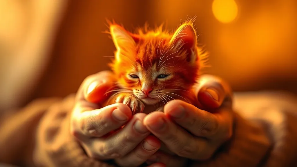 Dream symbol: red kitten: scenarios: Dream of Holding a Red Kitten